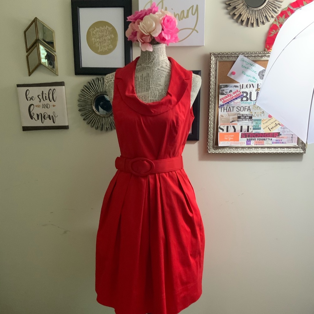 Vintage Style Red Dress